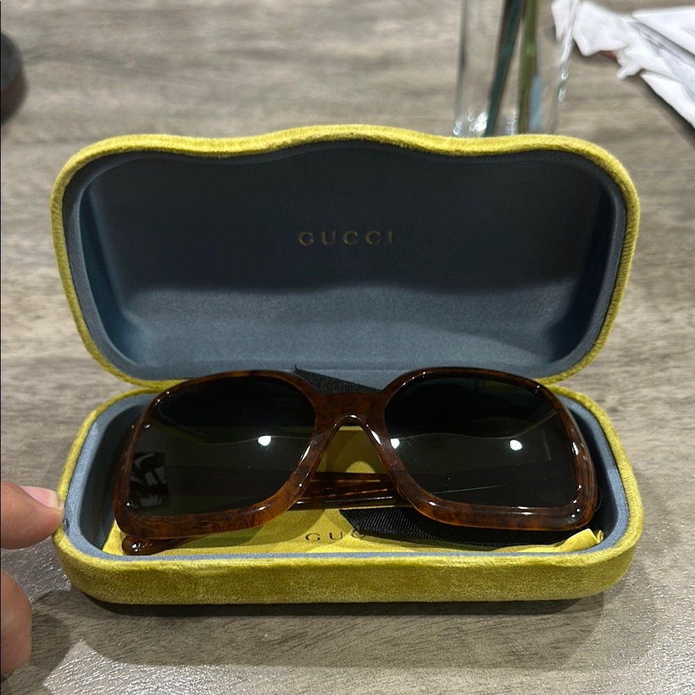 Gucci Brown Sunglasses with Case